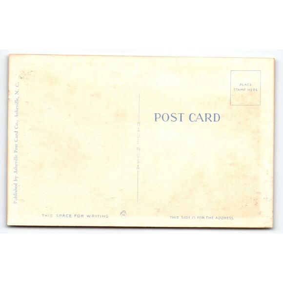 Vintage Linen Railroad Along River Postcard Heart of the Mountains - Picture 2 of 2